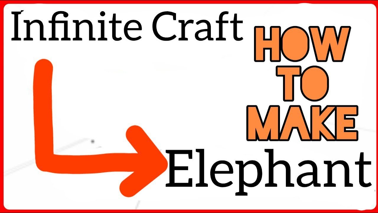 how to make elephant in infinite craft - YouTube