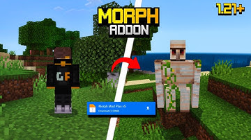 Morph Mod For Minecraft PE 1.21+! (100% WORKING)  🤫🥳
