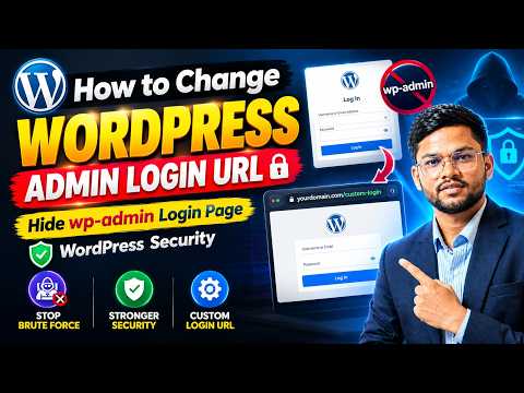 How to Change WordPress Admin Login URL 🔐 | Hide wp-admin Login Page | WordPress Security