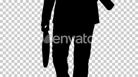 Silhouette construction architect with briefcase, Alpha Channel | Motion Graphics - Envato elements