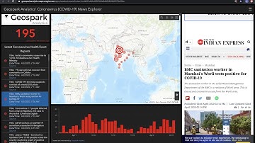 Geospark Analytics Hyperion - COVID-19 News Explorer