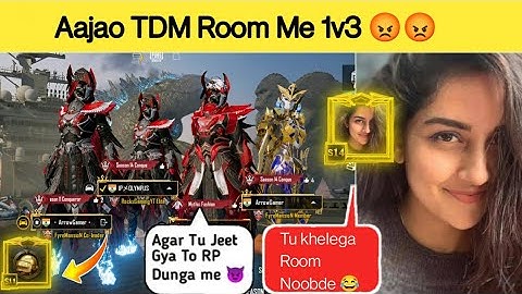 Random 3 players call me Noob / challenge for 1vs 3 TDM room ( part 114 )