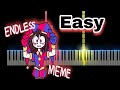 Endless meme  the amazing digital circus easy piano tutorial