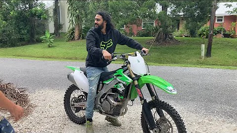 HE BOUGHT A KX250F! (HIS FIRST TIME RIDING A 250)