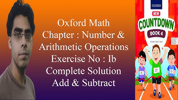 Oxford Math New Countdown Book 4 Third Edition Exercise 1b Complete Solution in Urdu