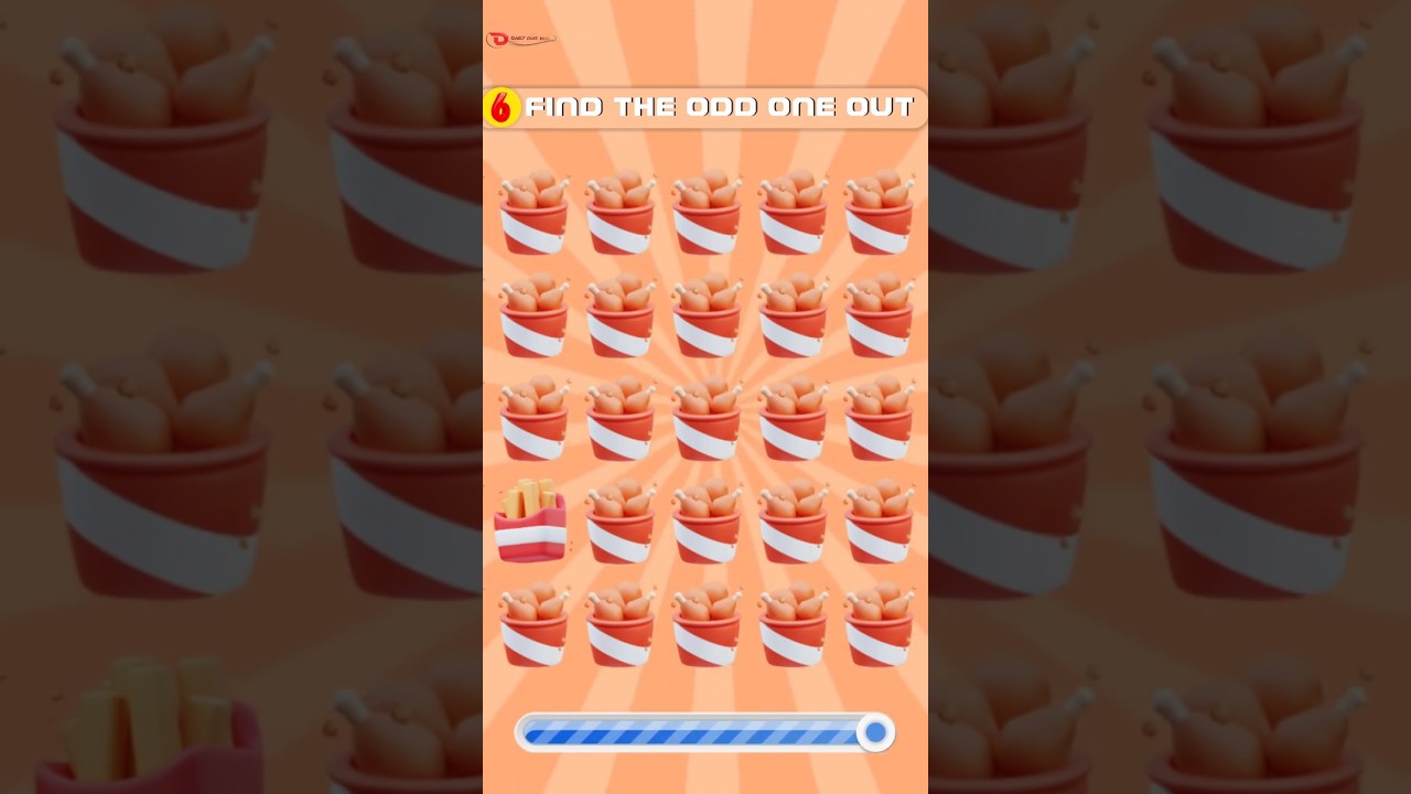 Find The Odd One Out. Food Challenge 🍔🥯🌽