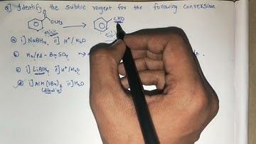 Identify the suitable reagent for the following conversion 