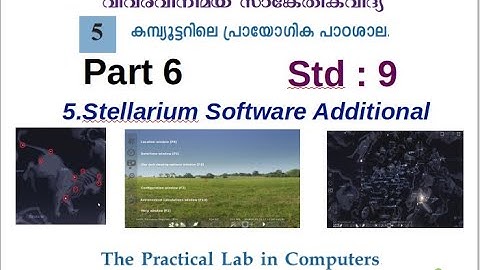 ICT Tutorials Std 9 Chapter 5 Stellarium Additional 6