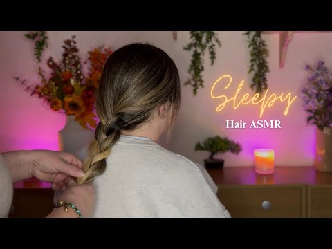 ASMR Hair Brushing, Hair Play, Styling & Plaiting on ME | No Talking  