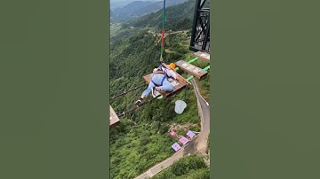 Bungee Jumping With Rope In Beautiful Place:Asmr Bungee Jumping