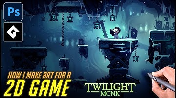 MAKE ART FOR INDIE GAMES - Twilight Monk (Icy Caverns)
