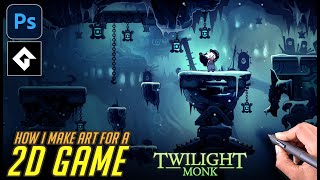 MAKE ART FOR INDIE GAMES  Twilight Monk (Icy Caverns)