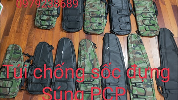 Túi chống sốc size 65 - 85cm - 1m - 1m2 Túi chéo, túi vuông Màu đen ,ràn ri Túi đụng súng PCP