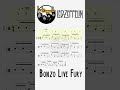 How to play Bonzo Live Fury  By John Bonham | @chamisdrums  #shorts #drumtabs #johnbonham