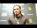 Padres' Dinelson Lamet on first start of Spring Training, health of his arm, how he feels & more