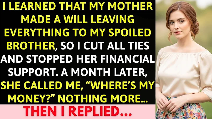 SHOCKING:She Disinherited Me For Her "Golden Child." She Forgot I Was The One Funding Her Lifestyle.