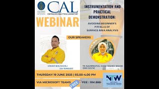 CAL Webinar Series #12 - Avoiding Beginner's Pitfalls Of Surface area Analysis