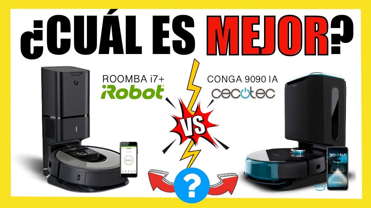 🚨 LOS PROBAMOS, ⭐️ Comparativa ROOMBA i7+ vs CONGA 9090 IA en ESPAÑOL