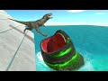 Who can escape from giant bloop dinosaurs mammals or primates  animal revolt battle simulator