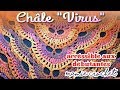 Comment faire un châle virus au crochet facile (pas à pas, tuto, diy)