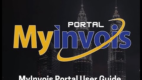 MyInvois Portal User Guide - Full Guidance