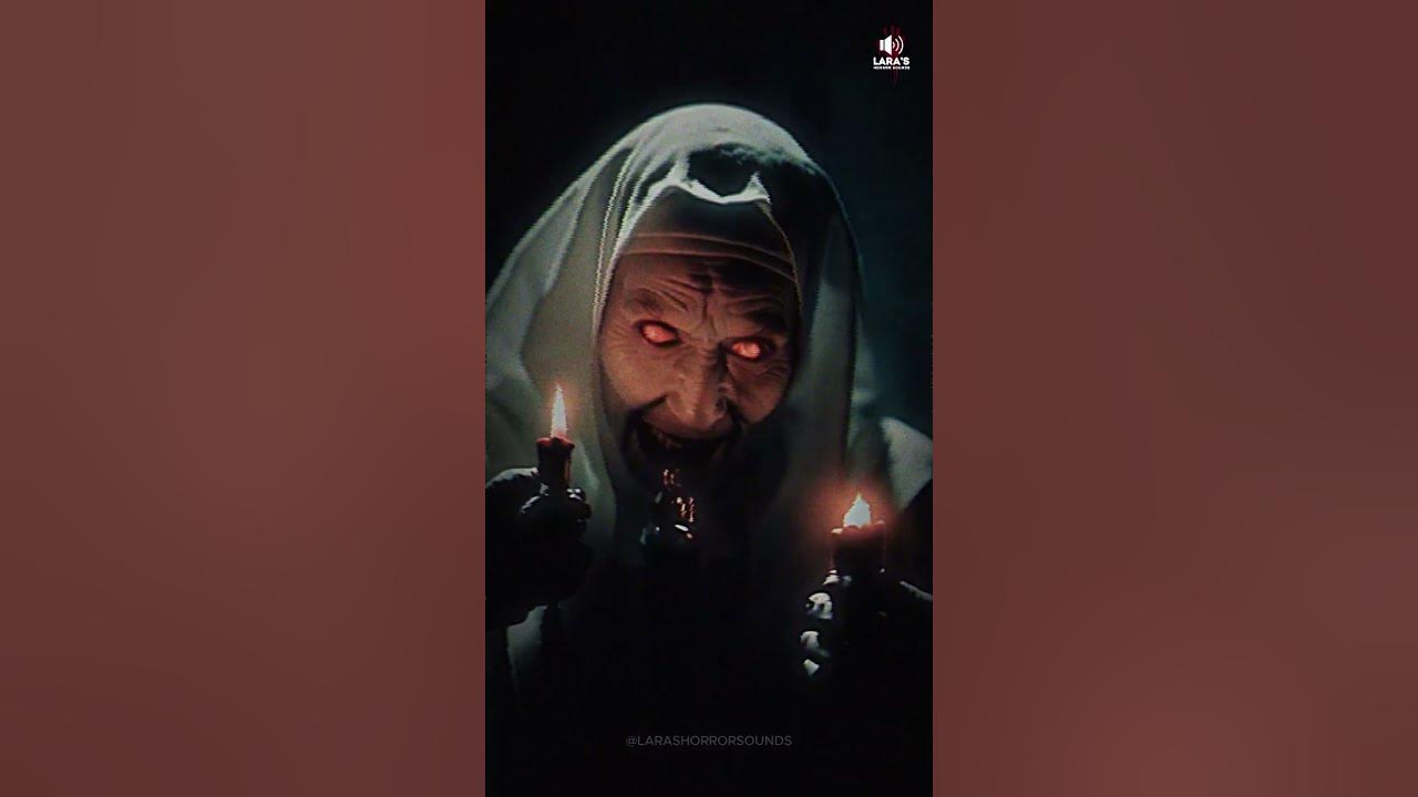 NO ONE CAN HEAR YOU SCREAM HERE! 😈 #scaryhorrorvoice #evilnun #horrornun #scarysoundeffect