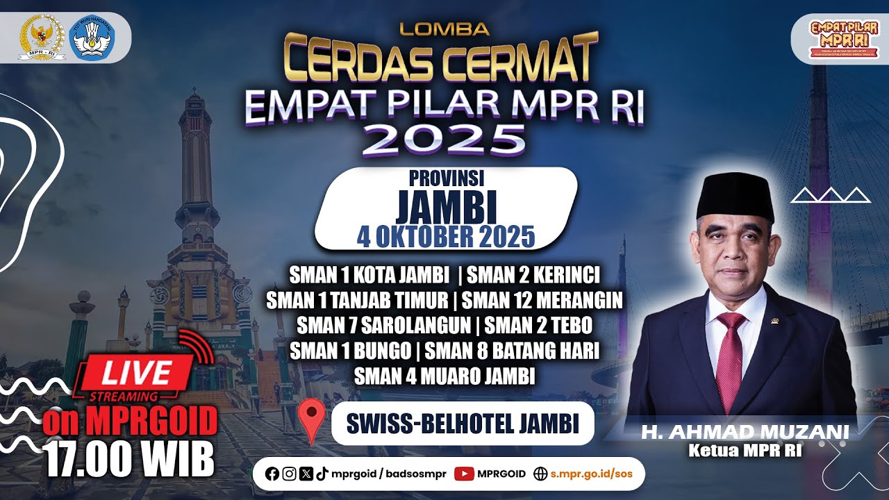 Final Lomba Cerdas Cermat Empat Pilar MPR RI 2025 - Provinsi Jambi