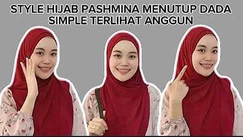 TUTORIAL HIJAB PASHMINA MENUTUP DADA || SIMPLE TERLIHAT ANGGUN || By Nurul Muafika