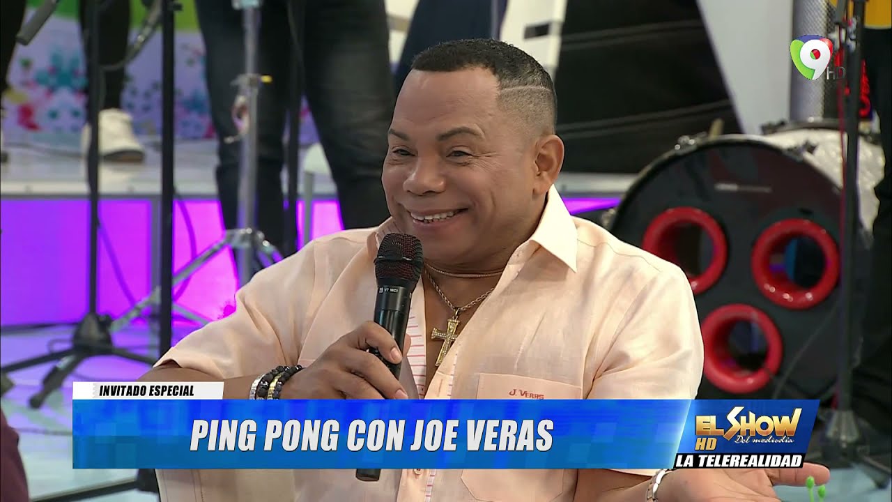 Ping Pong con Joe Veras cantando sus mejores temas en vivo con su orquesta | El Show del Mediodía