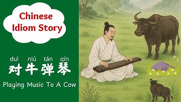 Chinese Idiom Story for Beginners: 对牛弹琴 | Chinese Stories for Language Learners: Elementary