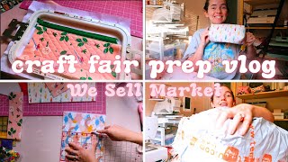 MARKET PREP VLOG | In The Hoop Bags | Lots of Sewing | Small Business TEMU Haul | Studio Vlog #67