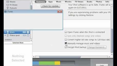 Manually manage ipod music( No sync to itunes,plus deletion of music etc.)