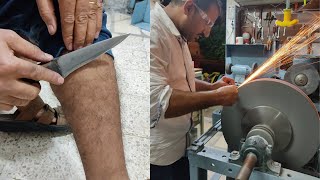 سن سكاكين و مقصات بطريقة صحيحة