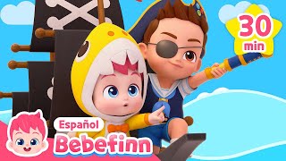 ¡Vamos al Alta Mar! Soy el Valiente Pirata‍☠ y Más Canciones Infantiles | Bebefinn en español