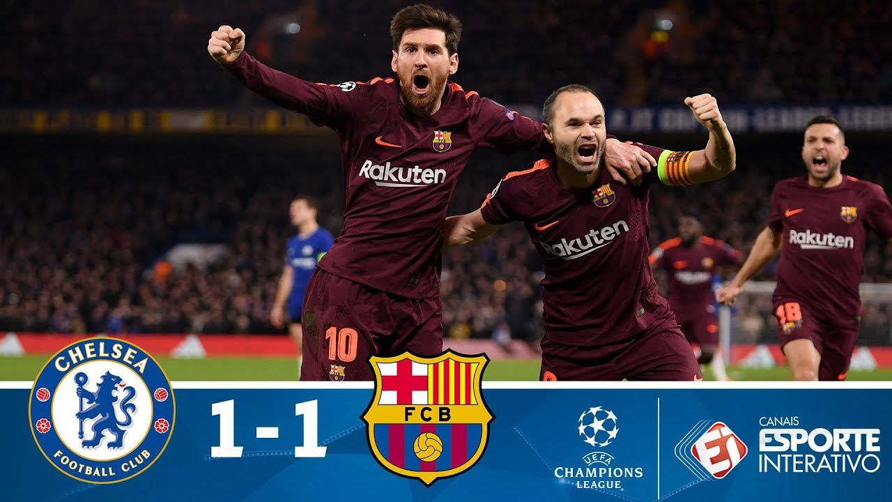 Melhores Momentos – Chelsea 1 x 1 Barcelona – Champions League (20/02/2018)