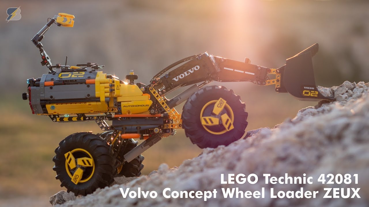 LEGO Volvo Wheel Loader ZEUX in action - YouTube