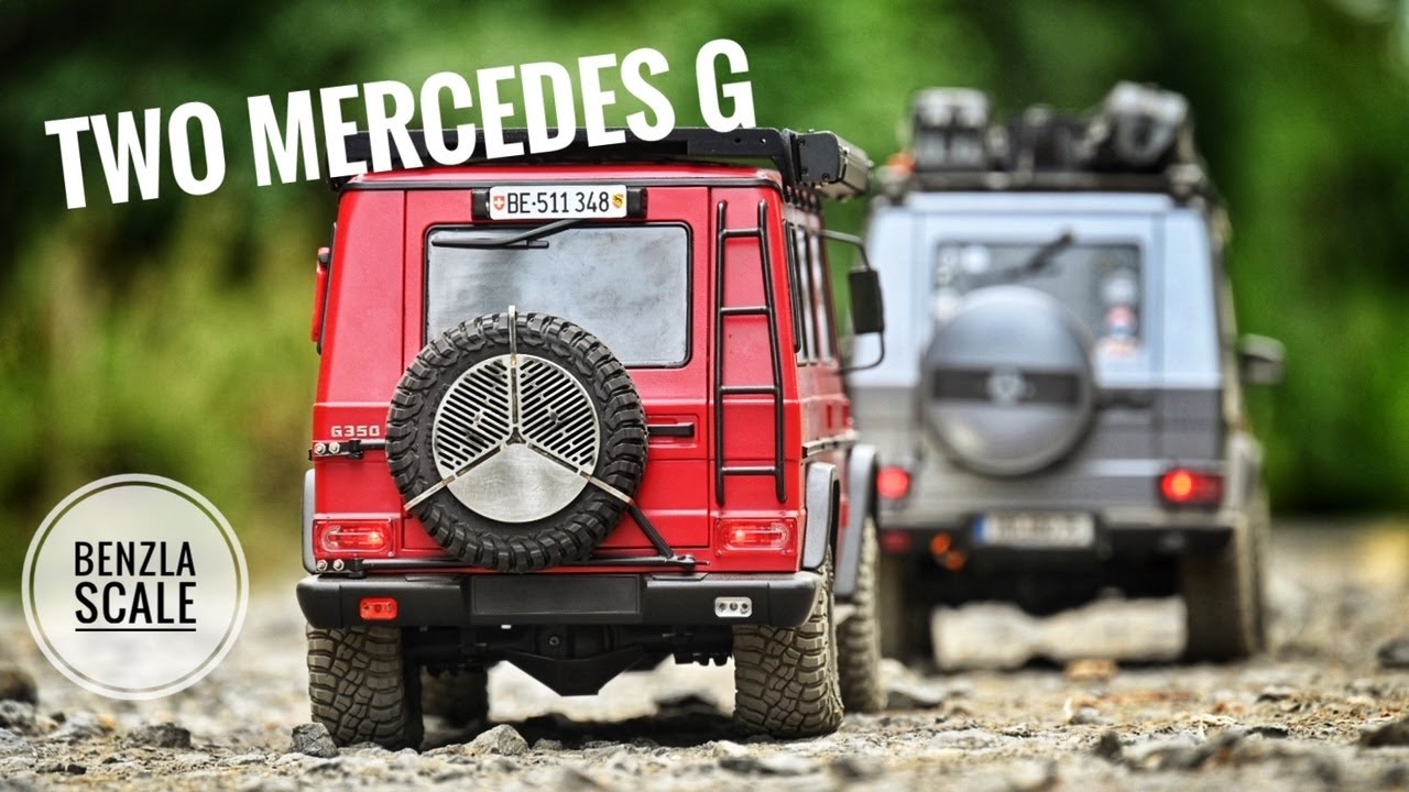 Two Mercedes G at the EST 2022 (Boomracing BRX01, RC4WD, Axial)