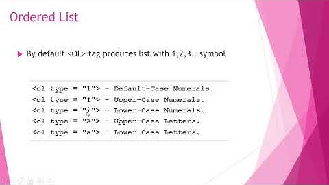Class-8 Chapter-5 List in HTML