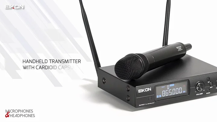 EIKON RMW921M + RMW921H - PLL UHF WIRELESS HANDHELD/BELT-PACK MICROPHONE SYSTEM – HEADSET