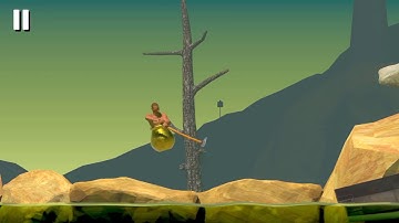 How to cross the first tree with the ax!!! 【Getting Over It】