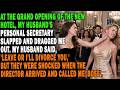 At The Hotel Opening, My Husband s Secretary Slapped My Face I Shocked Them, Revealing Who I A