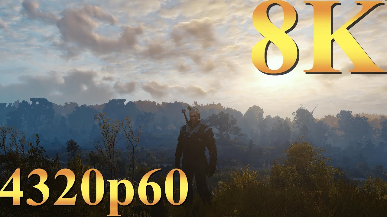 The Witcher 3 8K 4320p60 Gameplay Titan X Pascal 4 Way SLI PC Gaming 4K | 5K | 8K and Beyond