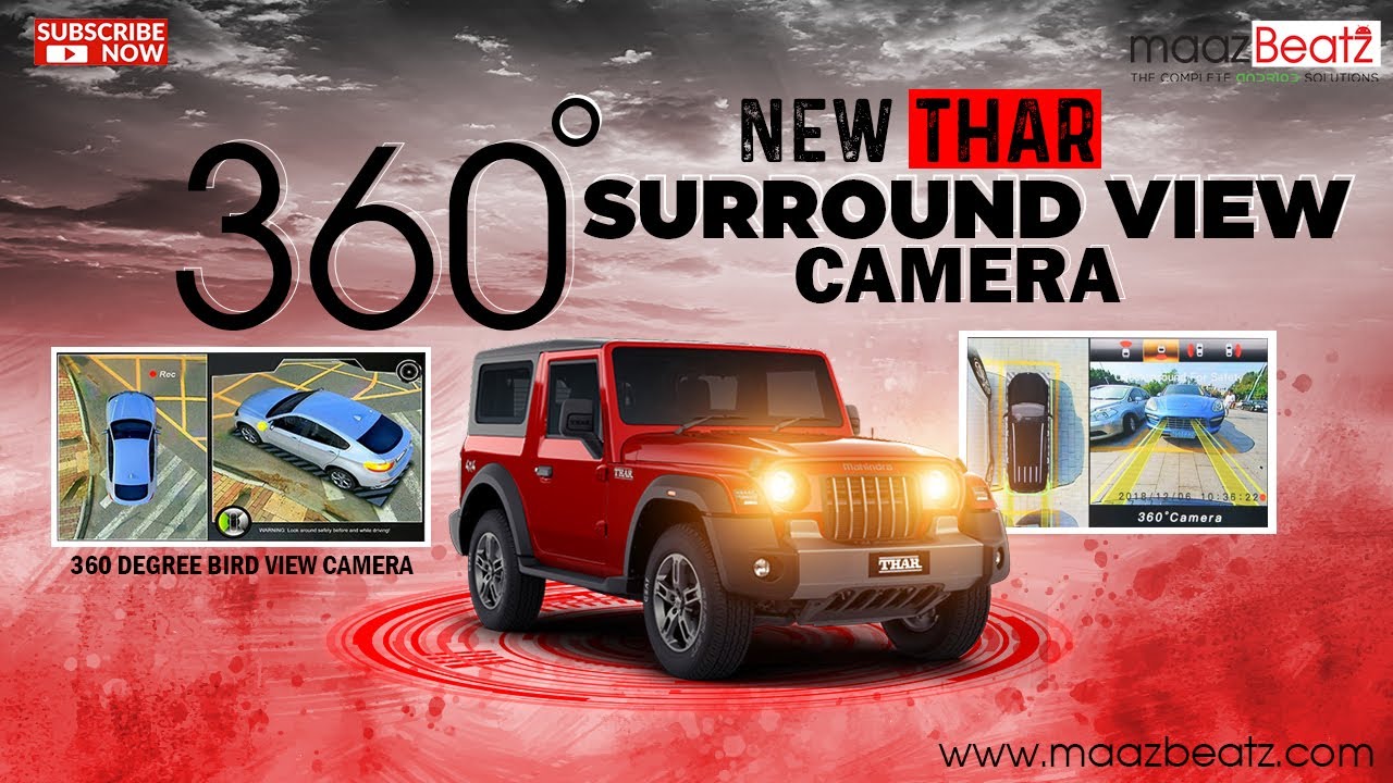 pix Car Front View Camera India first new mahindra thar with 360 degree