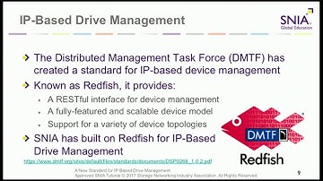 SDC 2017 - A New Standard for IP Based Drive Management - Mark Carlson, David Slik