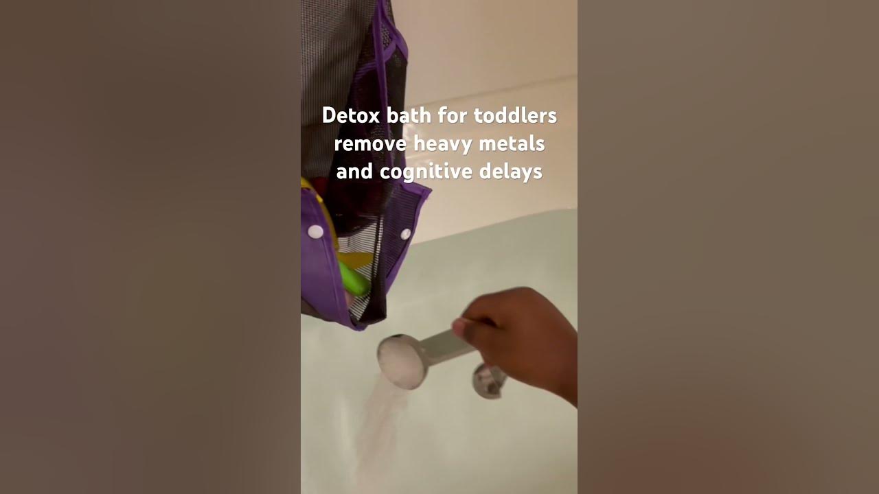 Detox bath for toddlers 2tbs each epson salt, baking soda aztec clay