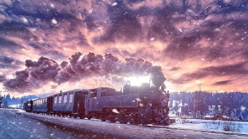 Peaceful Christmas Carols, Soft Holiday Christmas Music "Christmas Steam Train" by Tim Janis