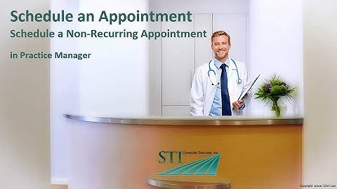 Scheduling a Non-Recurring Appointment