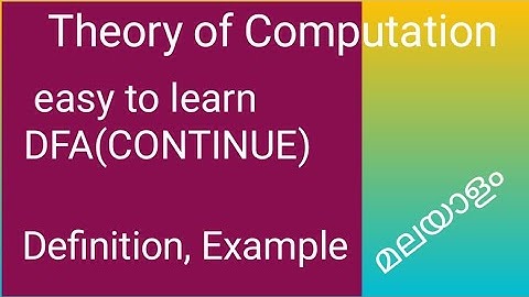 Introduction of deterministic finite Automata continued:lec:4/DFA