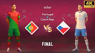 FIFA 23 - Portugal vs Czech Republic | Ronaldo vs Schick | FIFA World Cup Final Match [4K60]