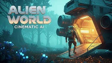 A Planet Not From Our Galaxy 🚀 Retrofuture Space Journey |4K|